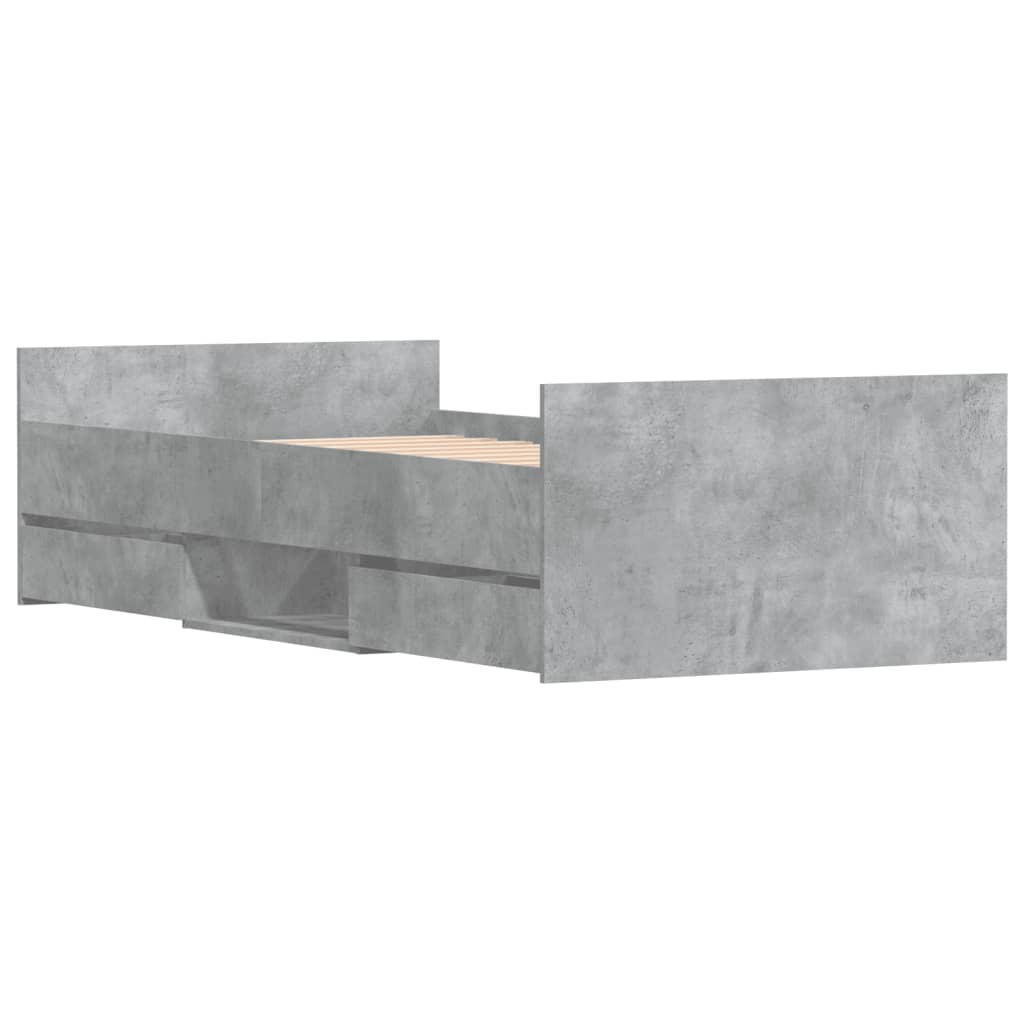 Giroletto Con Testiera E Pediera Grigio Cemento 90x200 cm - Image 4
