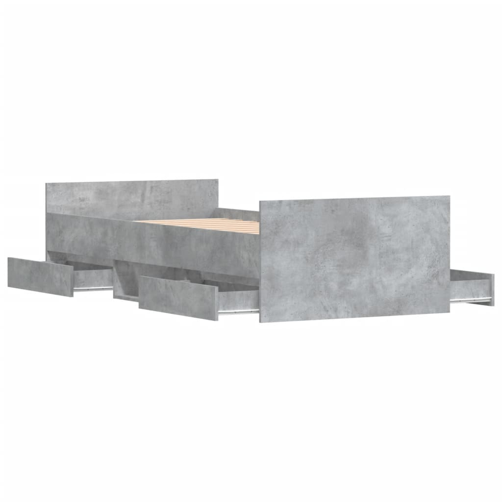 Giroletto Con Testiera E Pediera Grigio Cemento 90x200 cm - Image 5