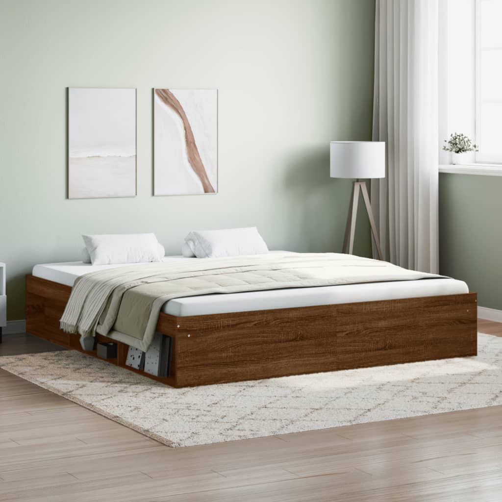 Giroletto Marrone Rovere 180x200 Cm Super King