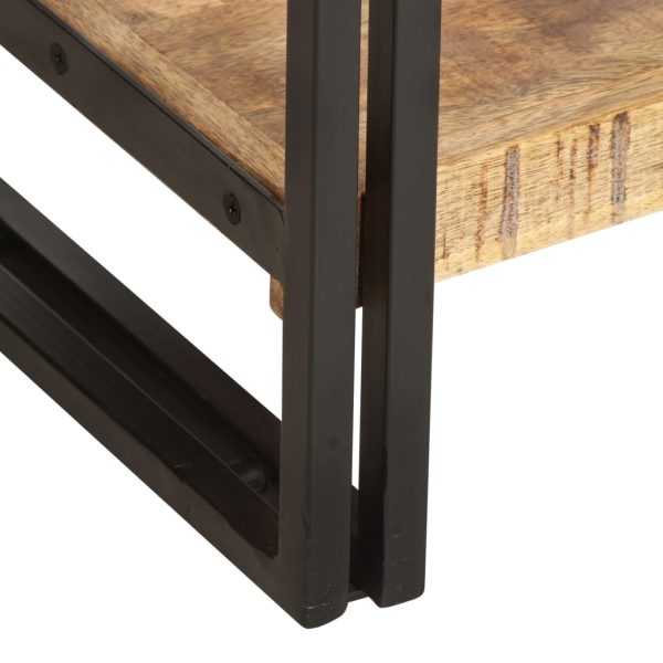 Libreria A 5 Ripiani 40x30x180 Cm In Legno Massello Di Mango - Image 4