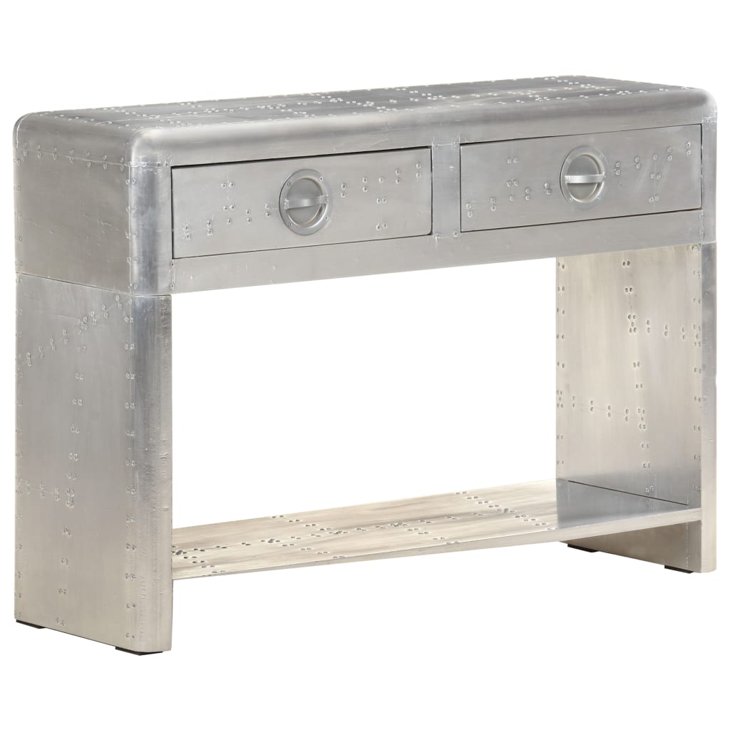 Credenza Stile Aviatore 110x35x75 Cm In Metallo