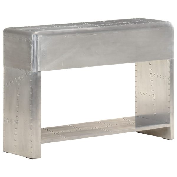 Credenza Stile Aviatore 110x35x75 Cm In Metallo - Image 3