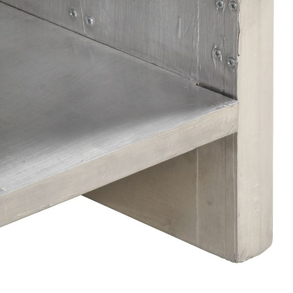 Credenza Stile Aviatore 110x35x75 Cm In Metallo - Image 5