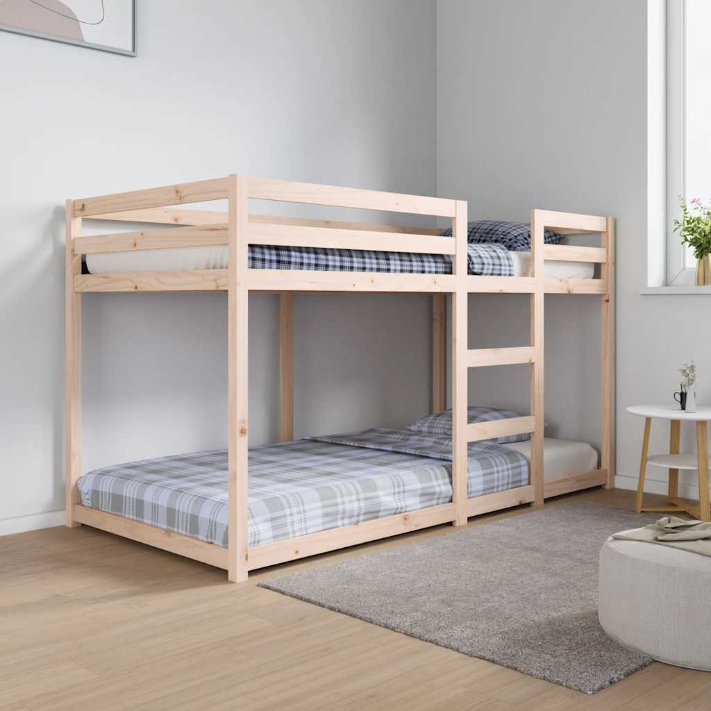 Letto A Castello Senza Materasso 90x190 Cm Legno Di Pino