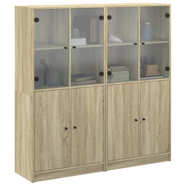 Libreria Ante Rovere Sonoma 136x37x142 Cm In Legno Multistrato - Image 5