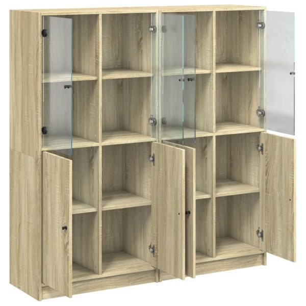 Libreria Ante Rovere Sonoma 136x37x142 Cm In Legno Multistrato - Image 6