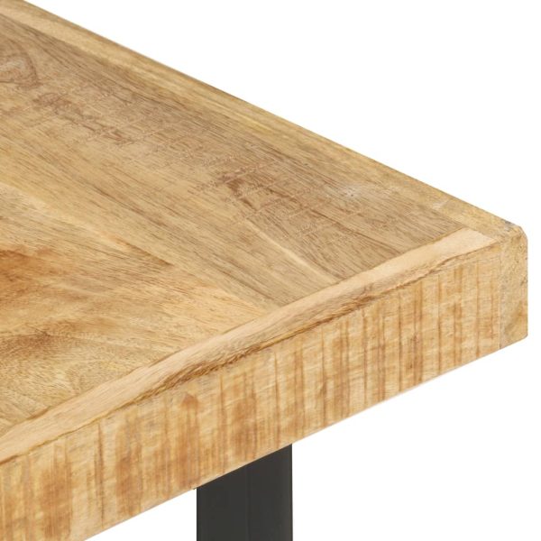 Tavolino Da Salotto 142x90x42 Cm In Legno Massello Di Mango - Image 4