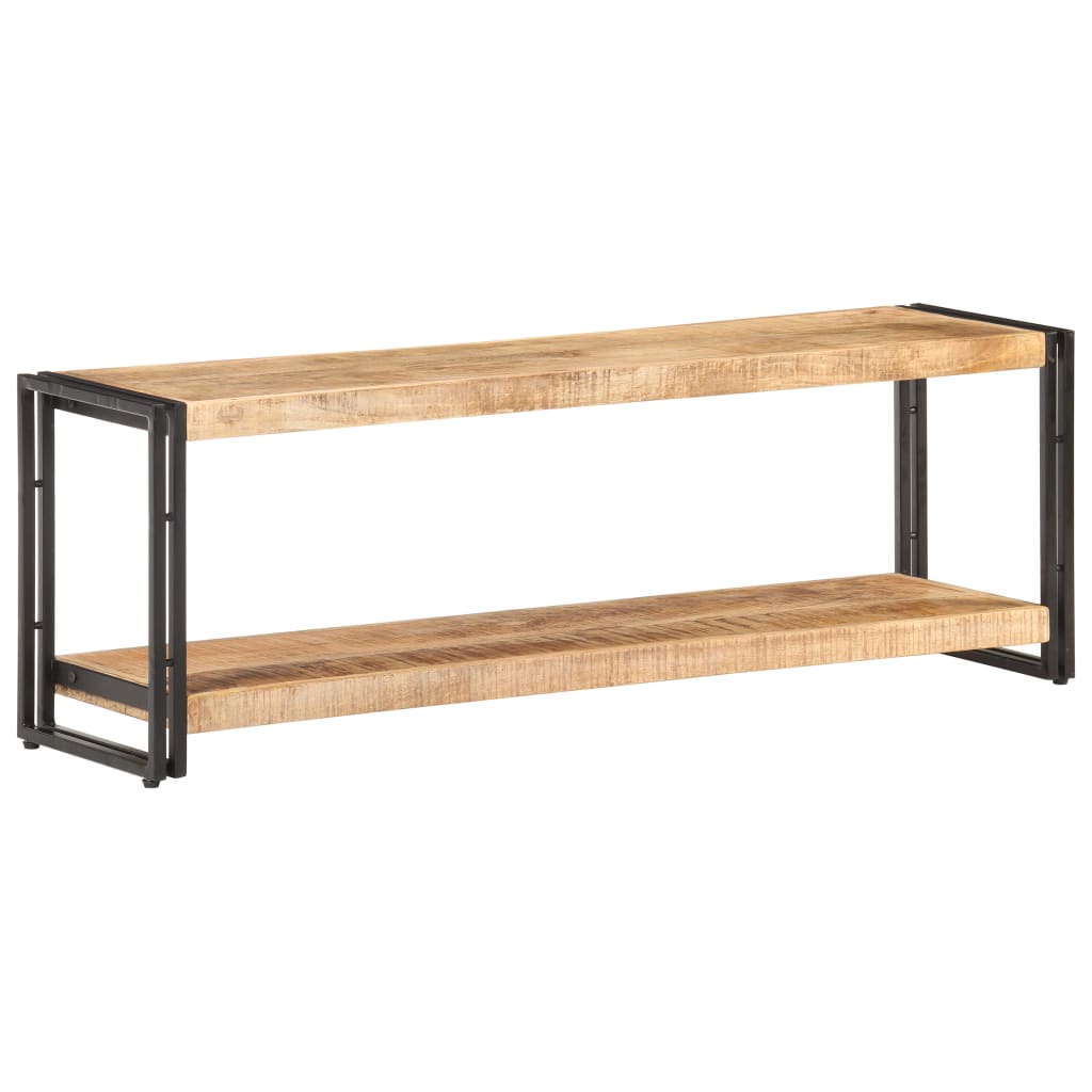 Mobile Porta Tv 120x30x40 Cm In Legno Di Mango Grezzo