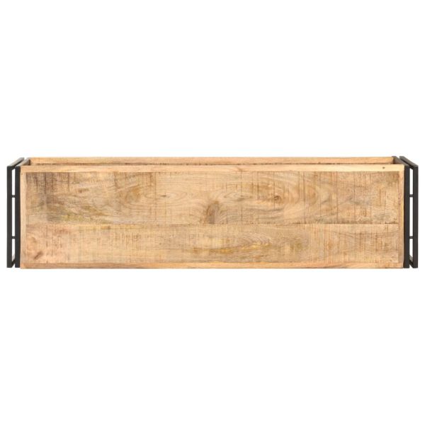 Mobile Porta Tv 120x30x40 Cm In Legno Di Mango Grezzo - Image 3