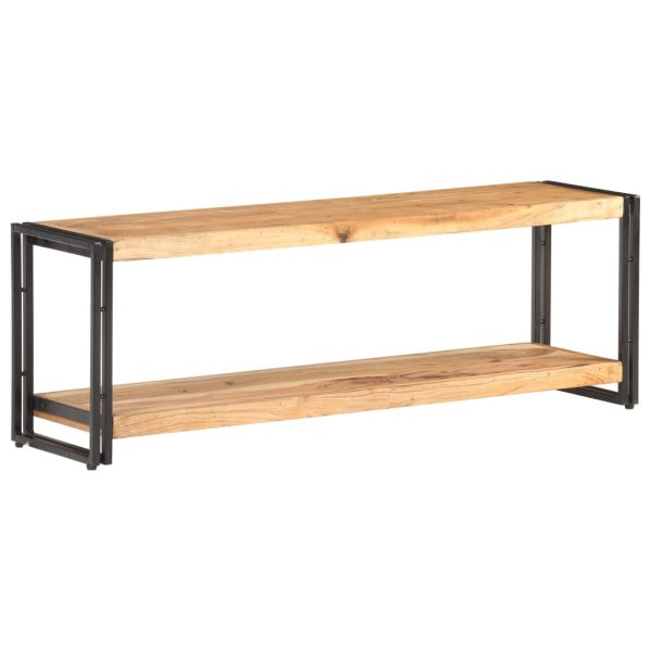 Mobile Porta Tv 120x30x40 Cm In Legno Massello Di Acacia