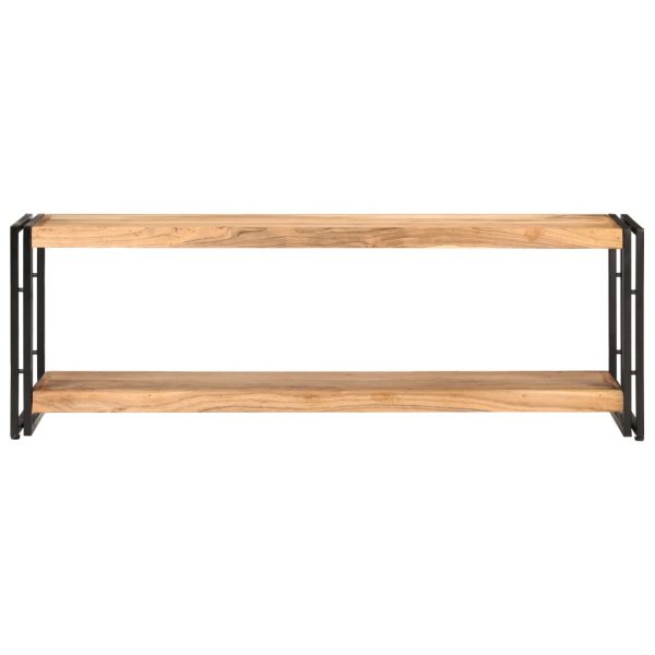 Mobile Porta Tv 120x30x40 Cm In Legno Massello Di Acacia - Image 2