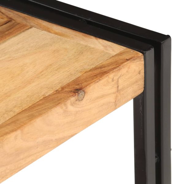 Mobile Porta Tv 120x30x40 Cm In Legno Massello Di Acacia - Image 4