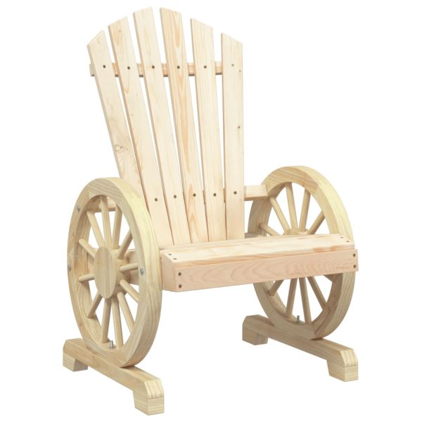 Sedie Da Giardino Adirondack 4 Pz In Legno Massello Di Abete - Image 4