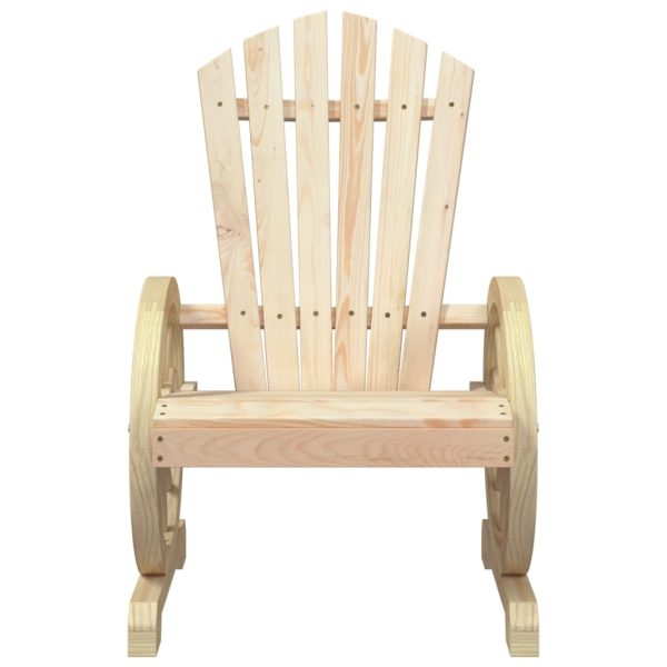 Sedie Da Giardino Adirondack 4 Pz In Legno Massello Di Abete - Image 5
