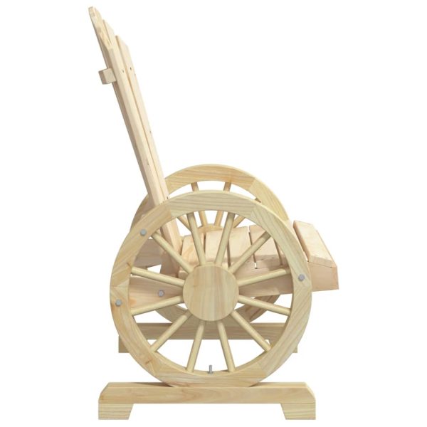 Sedie Da Giardino Adirondack 4 Pz In Legno Massello Di Abete - Image 6