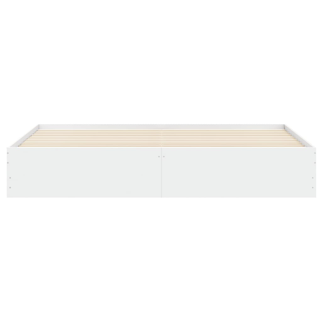 Giroletto Con Cassetti Bianco 180x200 Cm In Legno Multistrato - Image 6