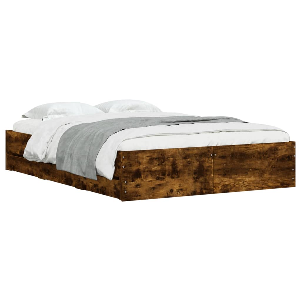 Giroletto Con Cassetti Rovere Fumo 120x200 Cm Legno Multistrato - Image 3