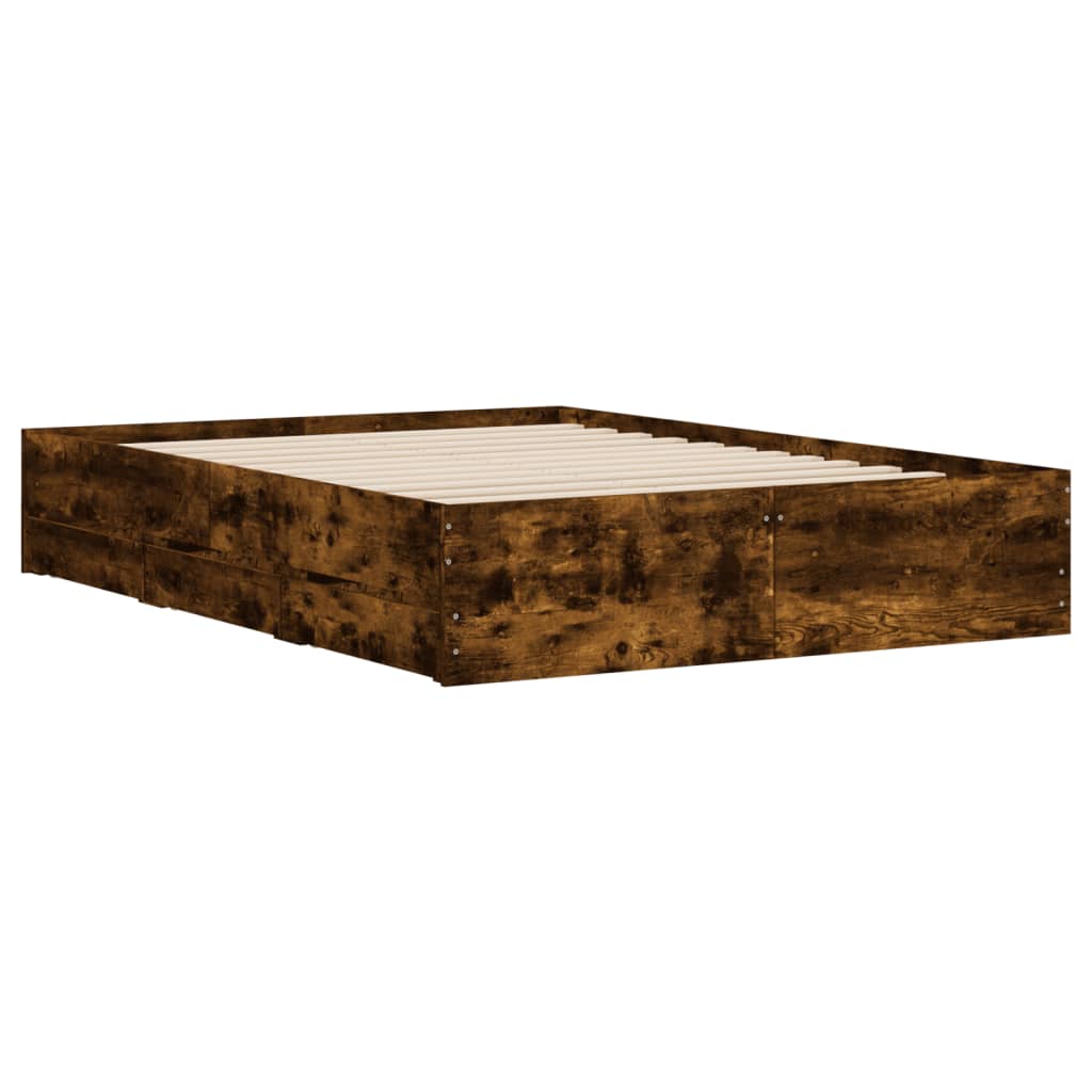 Giroletto Con Cassetti Rovere Fumo 120x200 Cm Legno Multistrato - Image 4