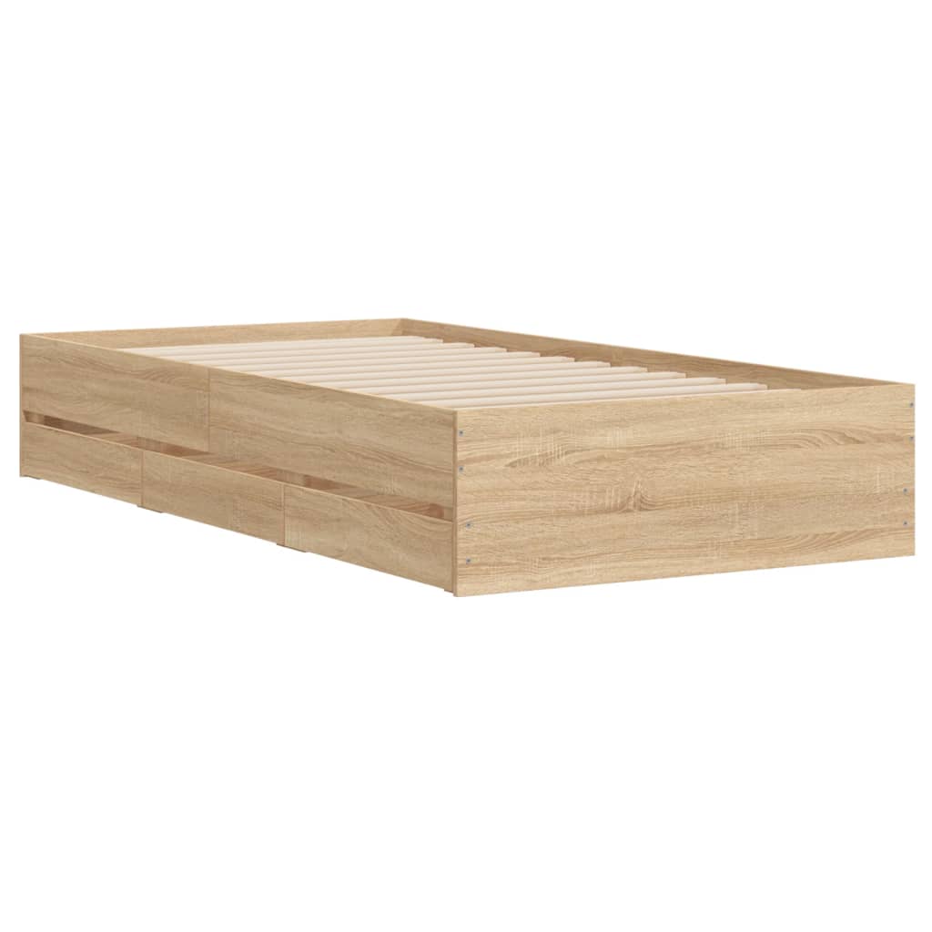 Giroletto Cassetti Rovere Sonoma 100x200 Cm Legno Multistrato - Image 4