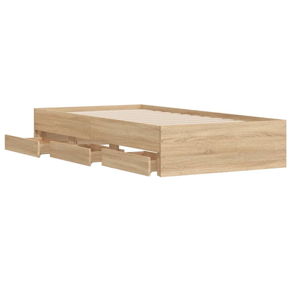 Giroletto Cassetti Rovere Sonoma 100x200 Cm Legno Multistrato - Image 5