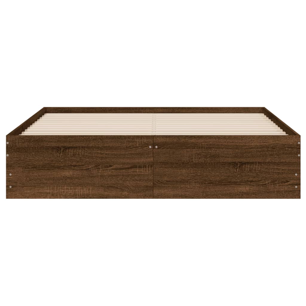 Giroletto Cassetti Rovere Marrone 140x190 Cm Legno Multistrato - Image 6