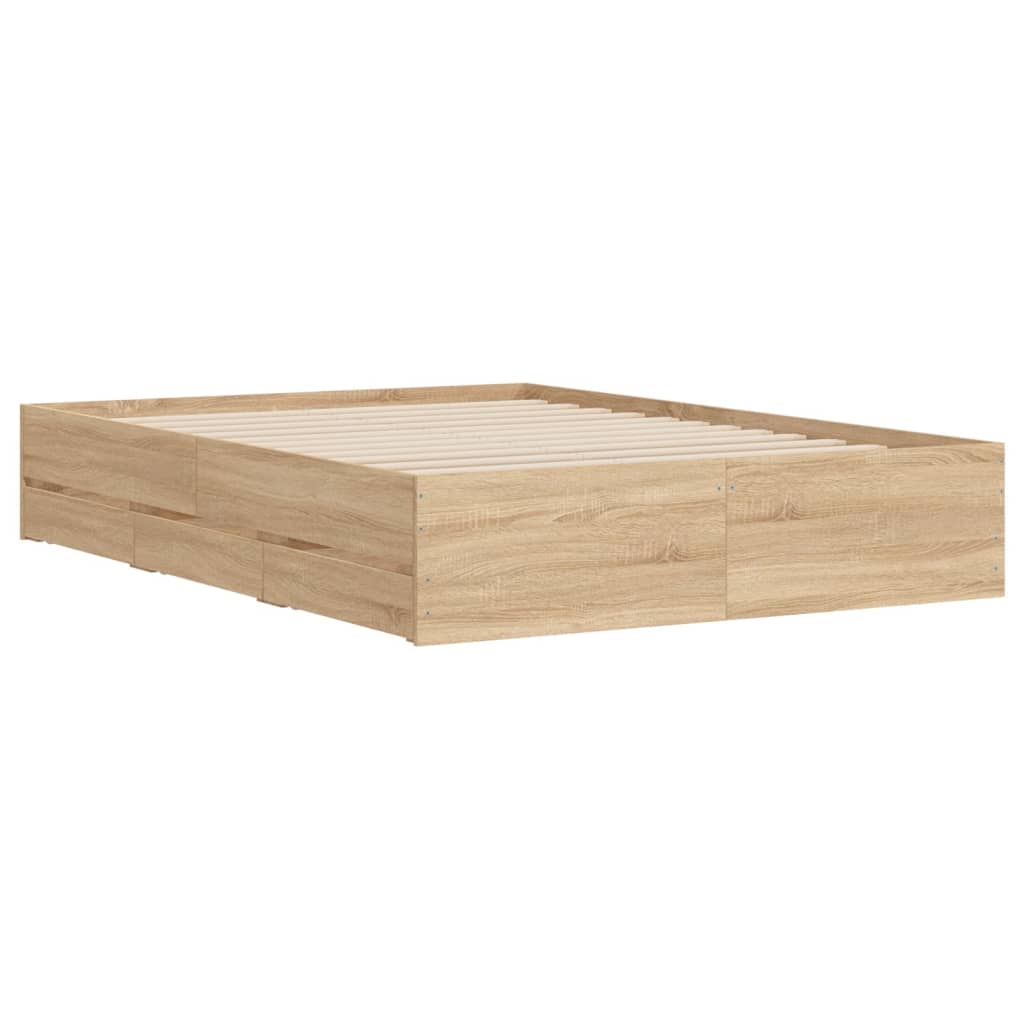 Giroletto Cassetti Rovere Sonoma 120x190 Cm Legno Multistrato - Image 4