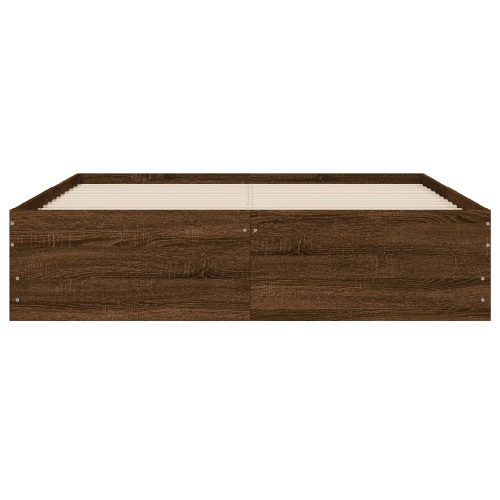 Giroletto Cassetti Rovere Marrone 120x190 Cm Legno Multistrato - Image 6