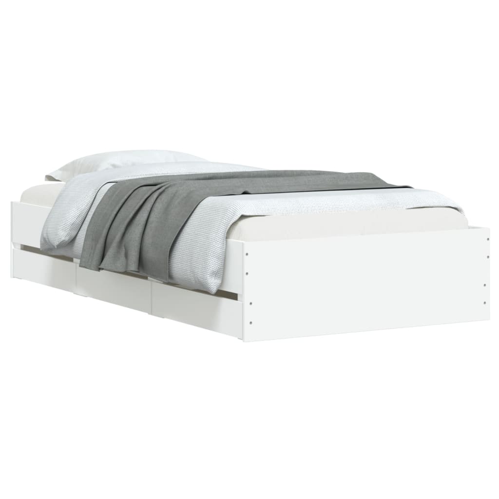 Giroletto Con Cassetti Bianco 75x190 Cm In Legno Multistrato - Image 3