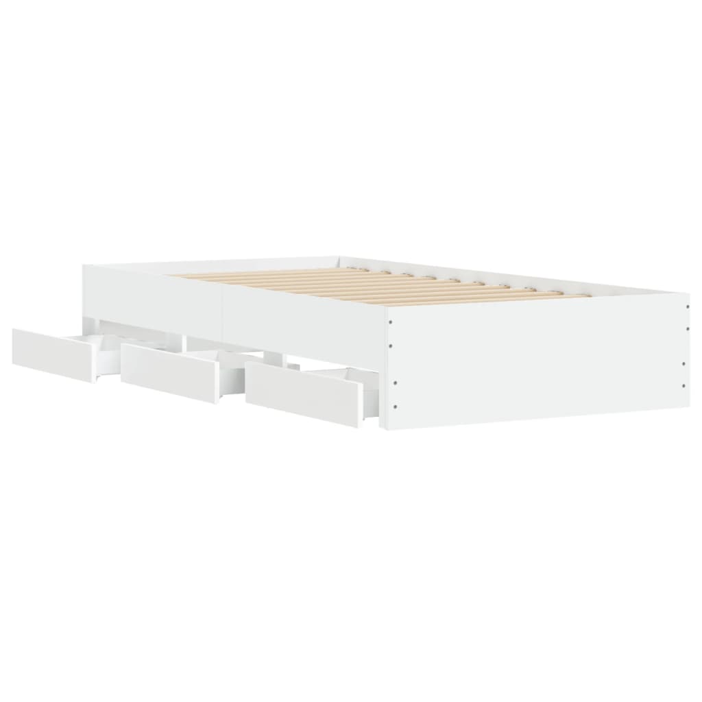 Giroletto Con Cassetti Bianco 75x190 Cm In Legno Multistrato - Image 4
