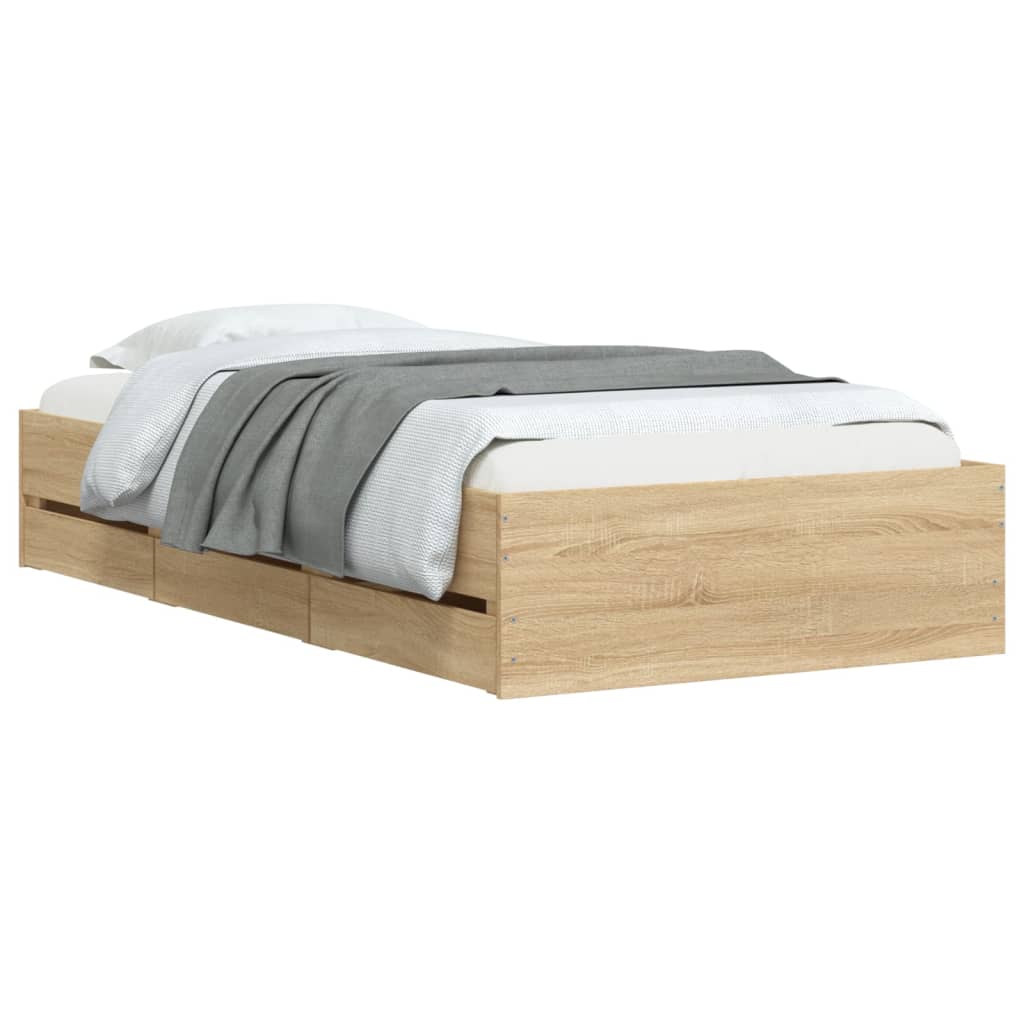 Giroletto Cassetti Rovere Sonoma 75x190 Cm Legno Multistrato - Image 3