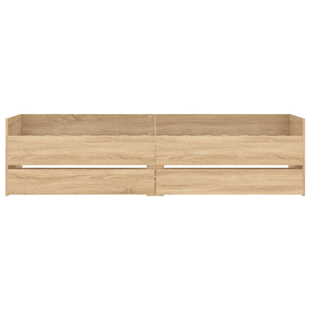 Giroletto Con Cassetti Rovere Sonoma 75x190 Cm Small Single - Image 6