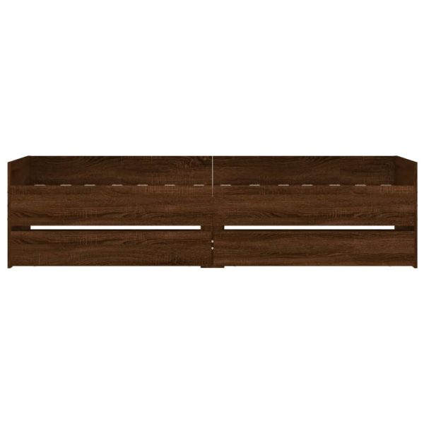 Giroletto Con Cassetti Rovere Marrone 75x190 Cm Small Single - Image 6