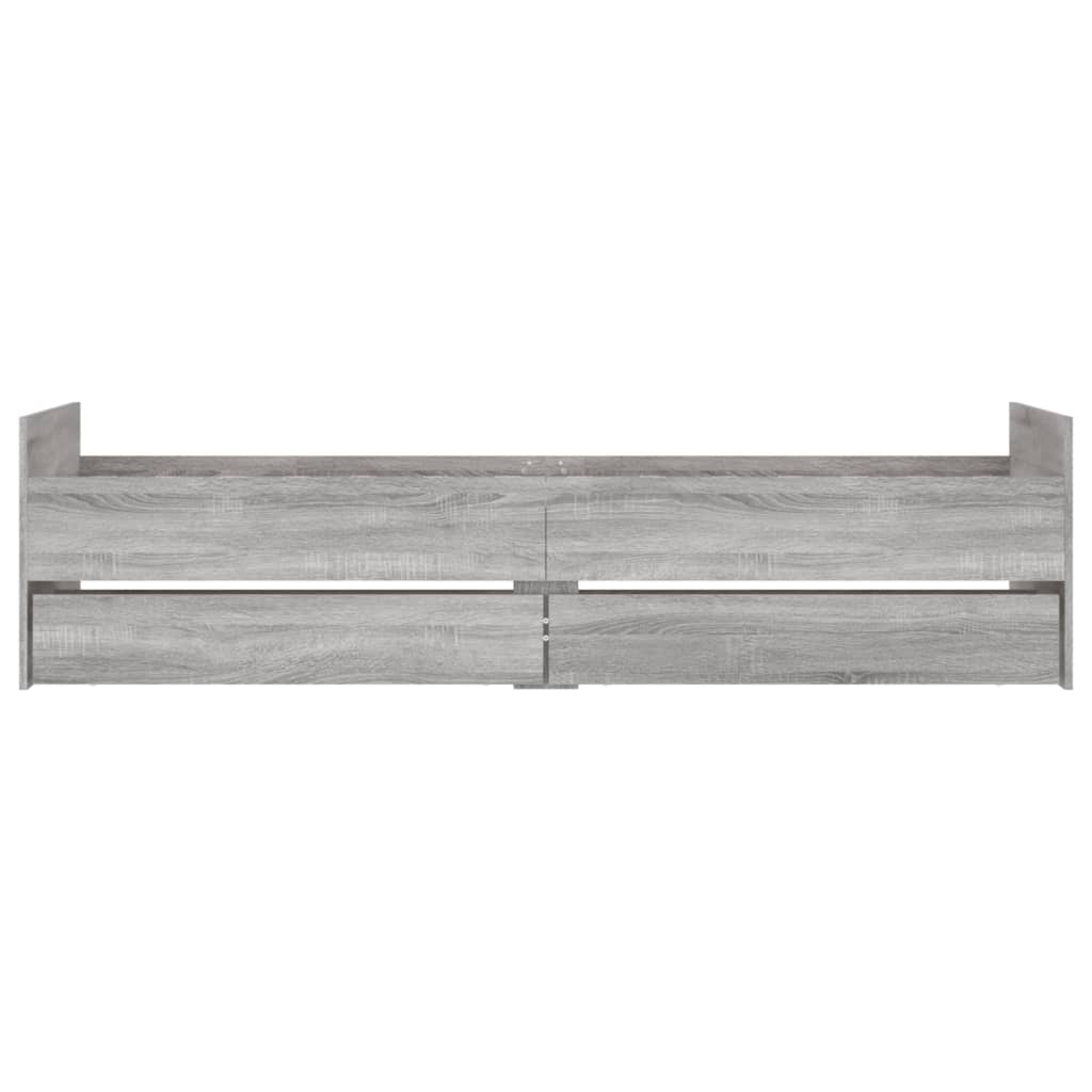 Giroletto Con Cassetti Grigio Sonoma 100x200 cm - Image 6