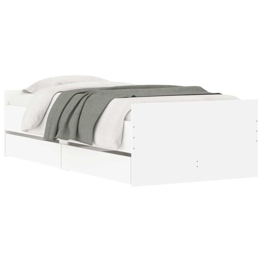 Giroletto Con Cassetti Bianco 90x200 cm - Image 3