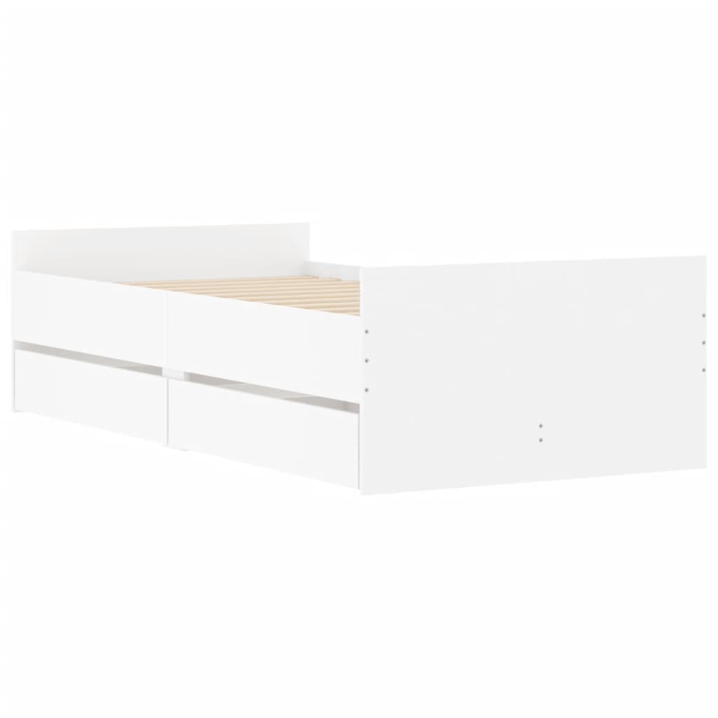 Giroletto Con Cassetti Bianco 90x200 cm - Image 4