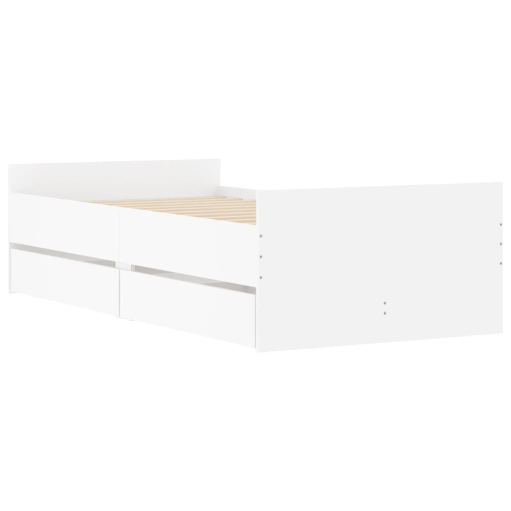 Giroletto Con Cassetti Bianco 90x190 cm - Image 4