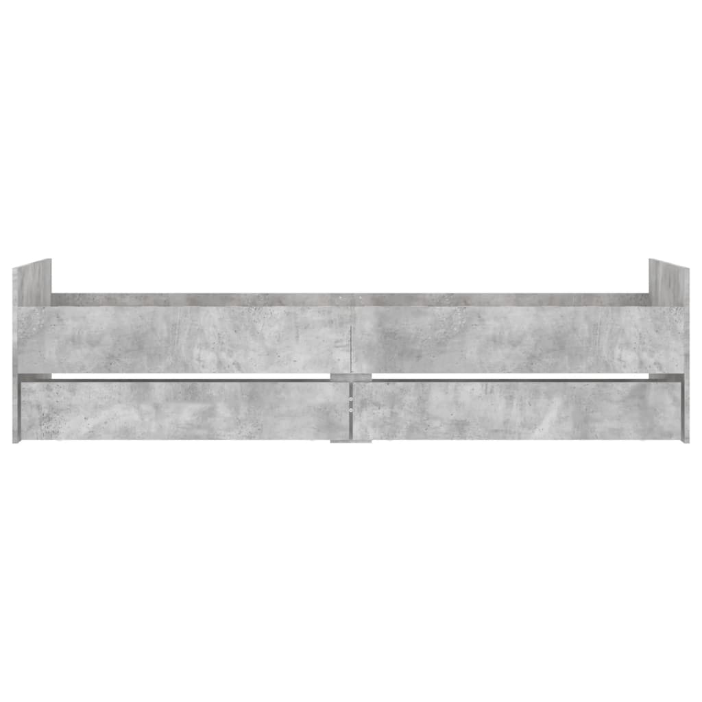 Giroletto Con Cassetti Grigio Cemento 90x190 cm - Image 6