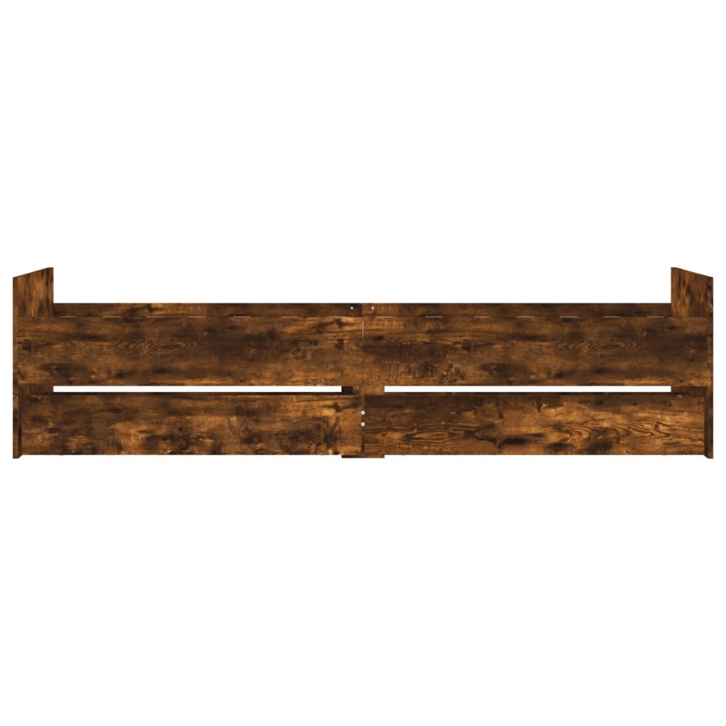 Giroletto Con Cassetti Rovere Fumo 90x190 cm - Image 6