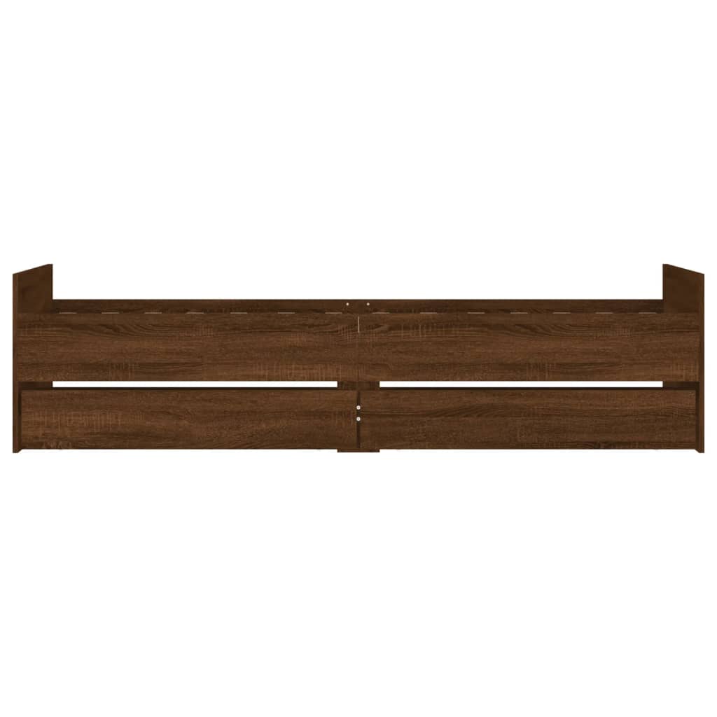 Giroletto Con Cassetti Rovere Marrone 90x190 cm - Image 6