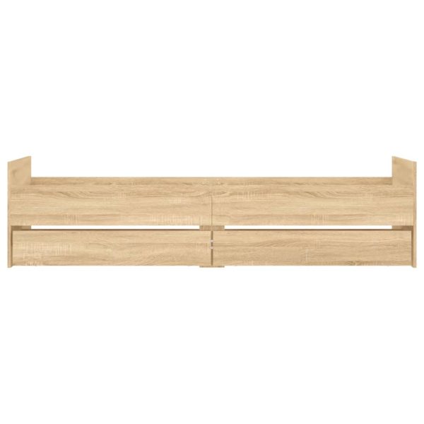 Giroletto Con Cassetti Rovere Sonoma 75x190 Cm Small Single - Image 6