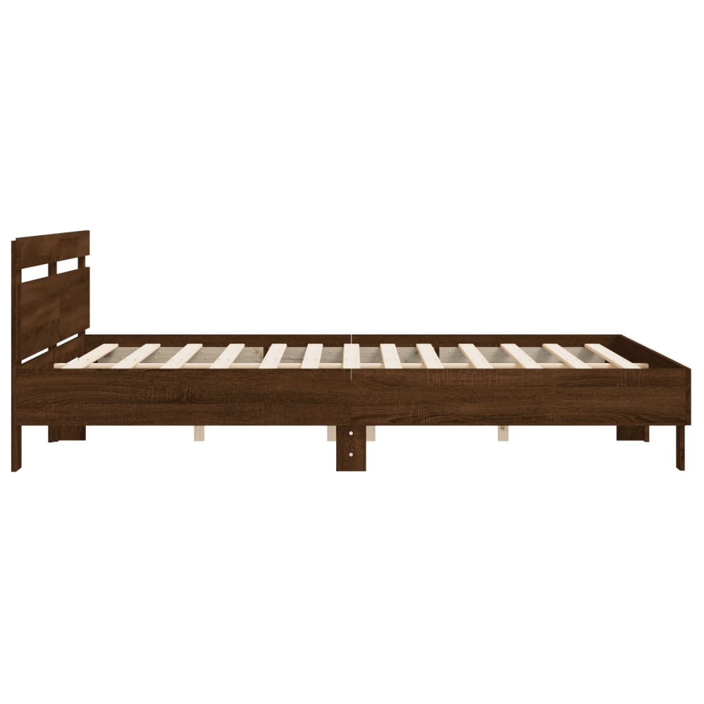 Giroletto Testiera Rovere Marrone 160x200 Cm Legno Multistrato - Image 6