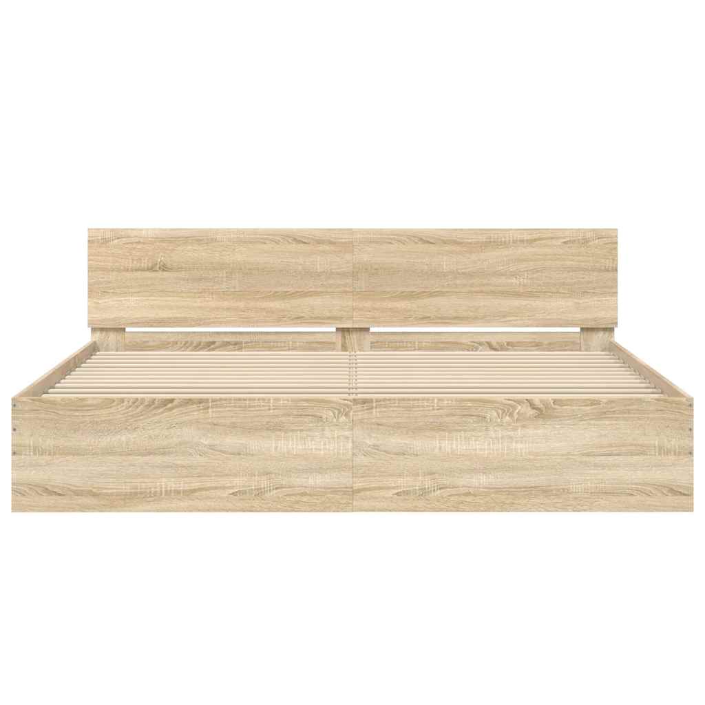 Giroletto Con Testiera Rovere Sonoma 200x200 cm - Image 5