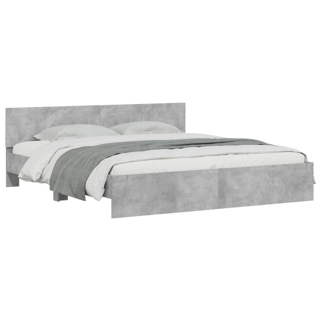 Giroletto Con Testiera Grigio Cemento 180x200 cm - Image 3