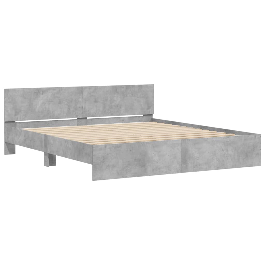 Giroletto Con Testiera Grigio Cemento 180x200 cm - Image 4