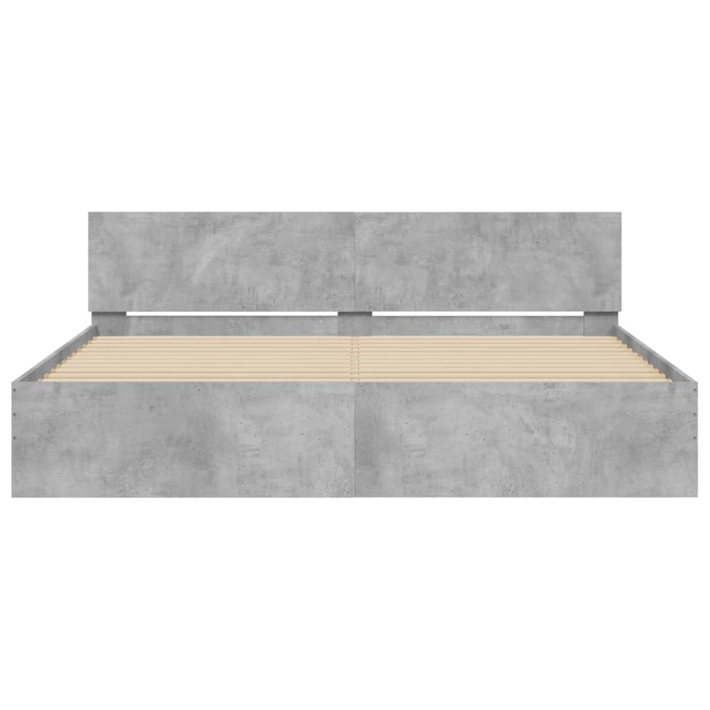 Giroletto Con Testiera Grigio Cemento 180x200 cm - Image 5