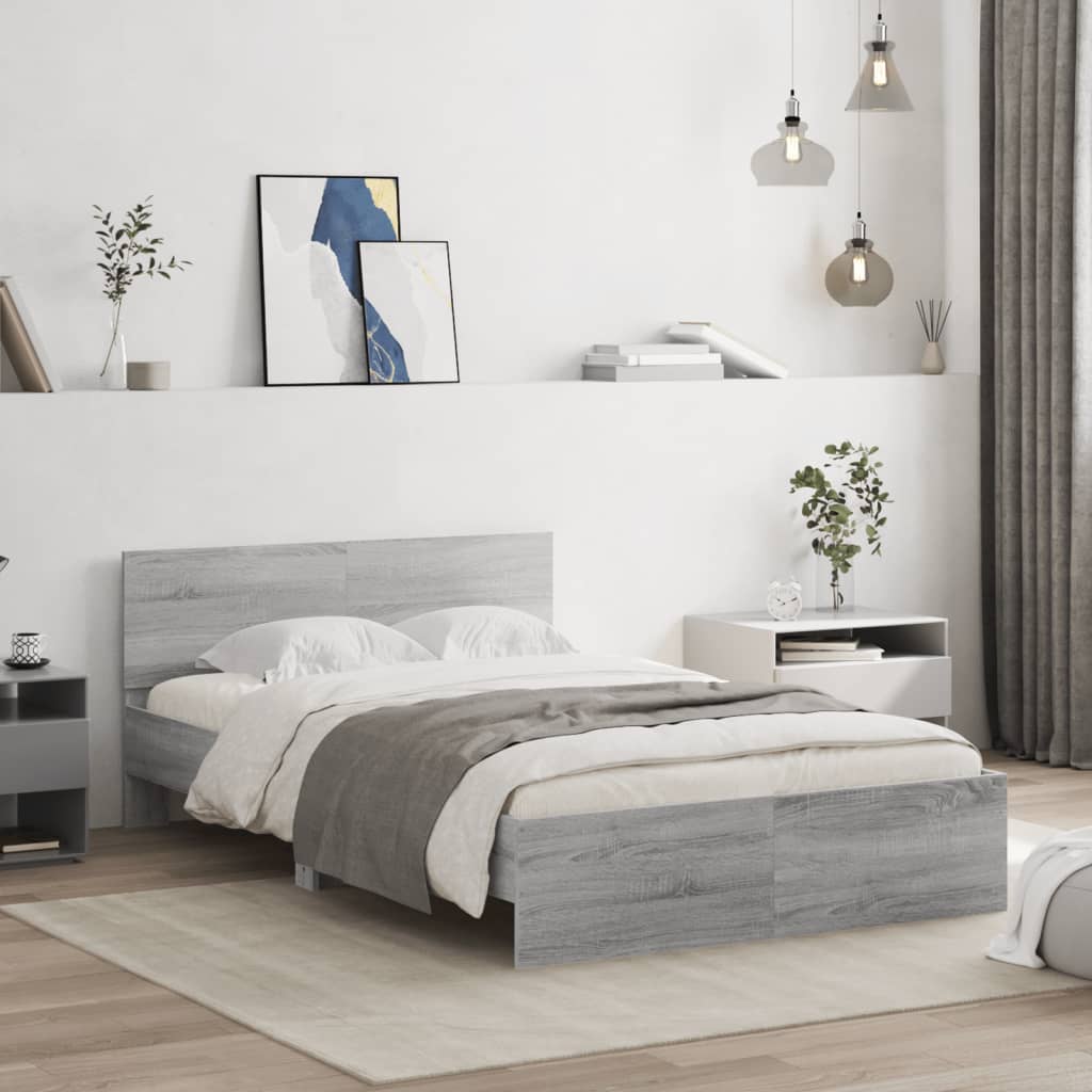 Giroletto Con Testiera Grigio Sonoma 120x200 cm