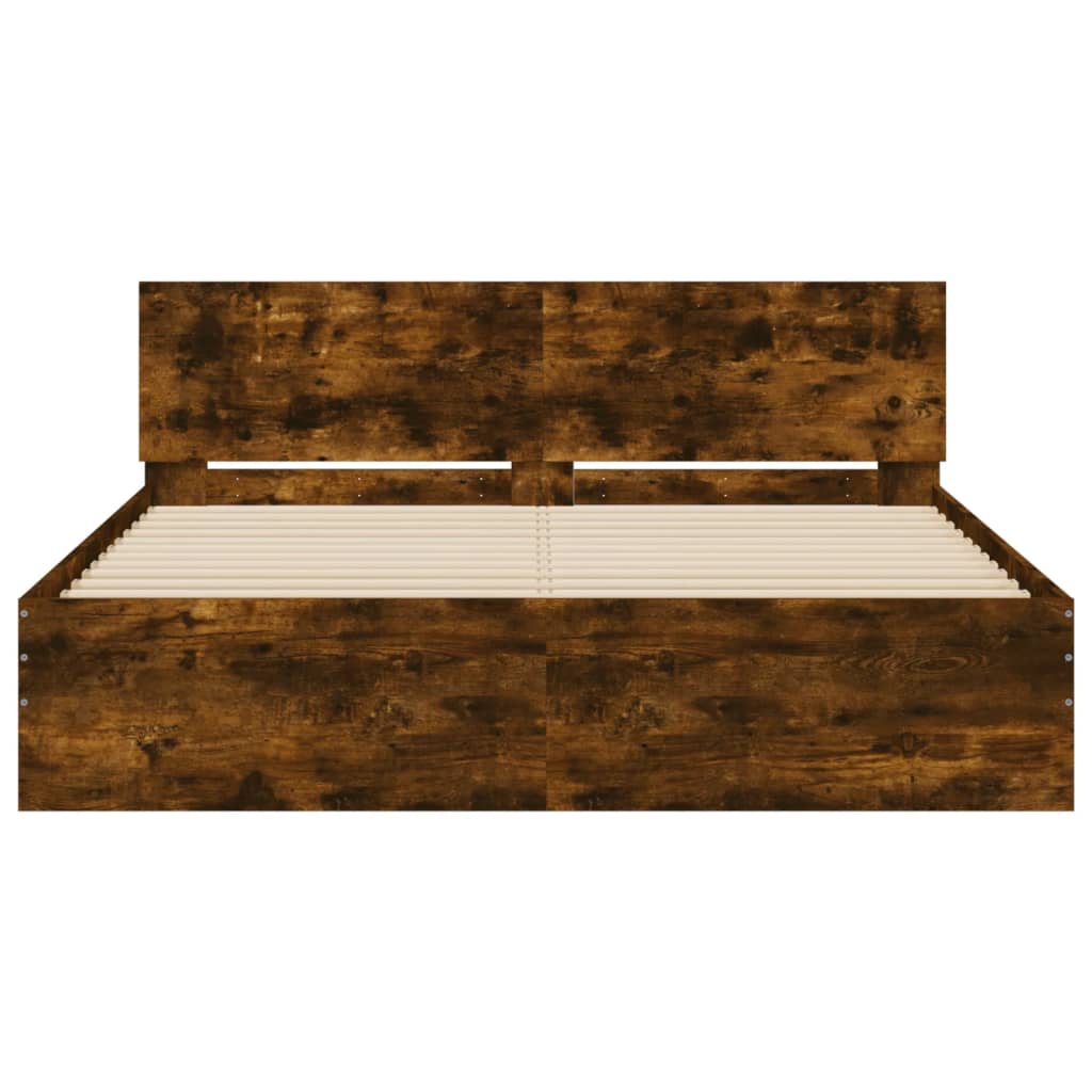 Giroletto Con Testiera Rovere Fumo 140x190 cm - Image 5