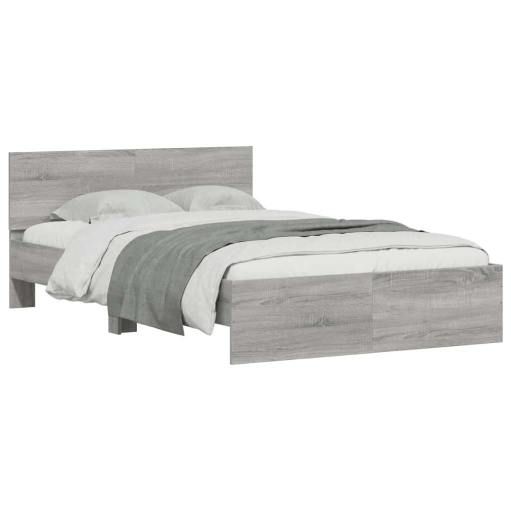 Giroletto Con Testiera Grigio Sonoma 135x190 cm - Image 3