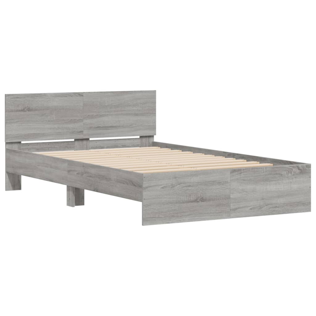 Giroletto Con Testiera Grigio Sonoma 135x190 cm - Image 4