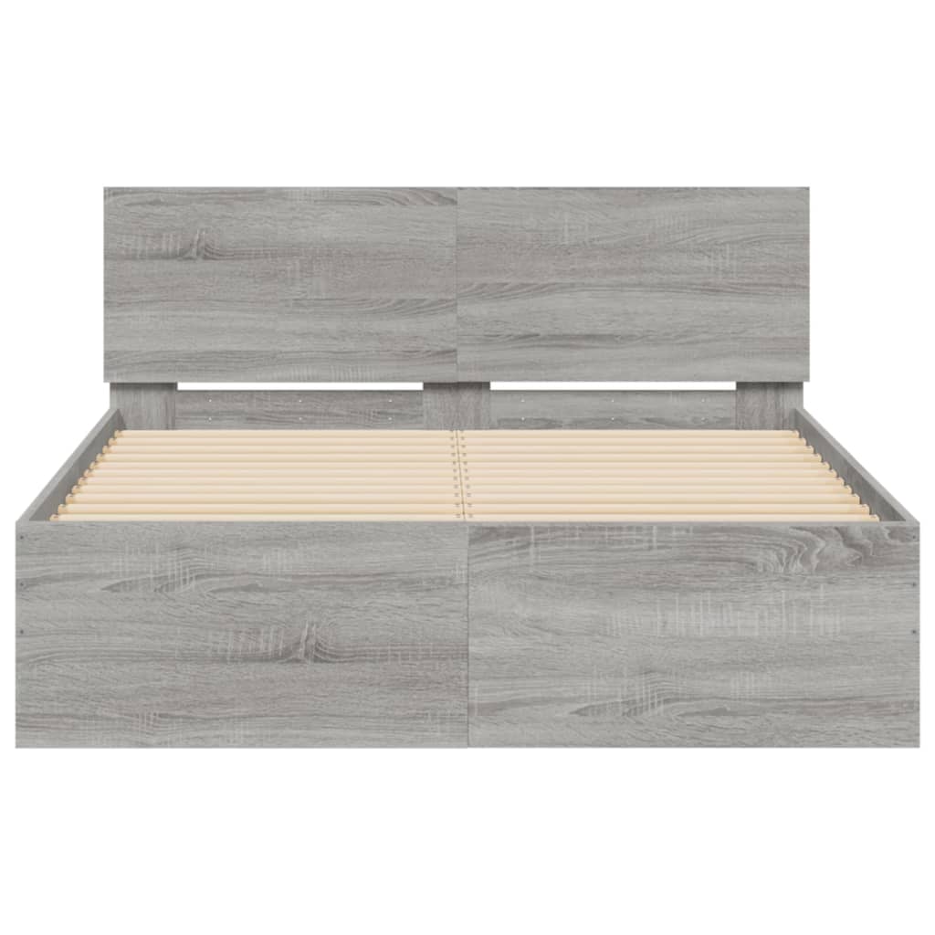 Giroletto Con Testiera Grigio Sonoma 135x190 cm - Image 5